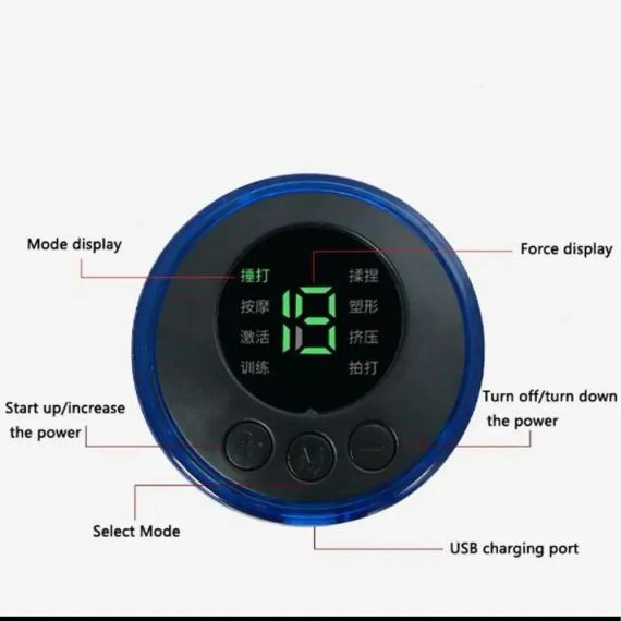 Імпульсний масажер міостимулятор EMS масажер міостимулятор метелик | Зображення 3