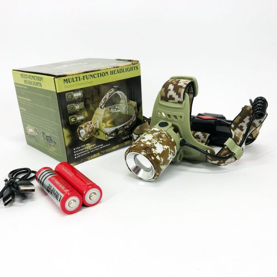 Тактический фонарь для рыбалки CH-002M-T6, Led headlamp налобный фонарь Компактный налобный JC-70