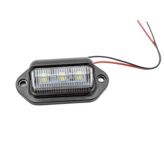 Ліхтар LED освітлення номерного знака 12V 6 діодів 66х33х21 мм | Зображення 1
