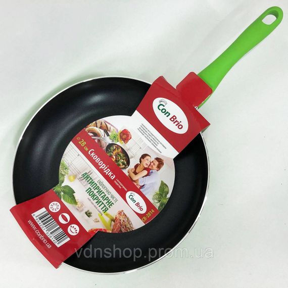 Сковорода для використання на плиті Con, Сковорода алюмінієва з антипригарним покриттям VZ-67 | Зображення 6