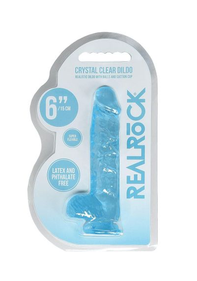 Фалоімітатор - Realrock Dildo 6" Blue sexstyle