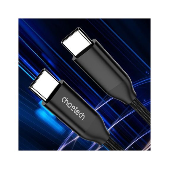 Дата кабель USB-С to USB-С 2.0m 240W USB2.0 Choetech (XCC-1036-BK) | Зображення 3