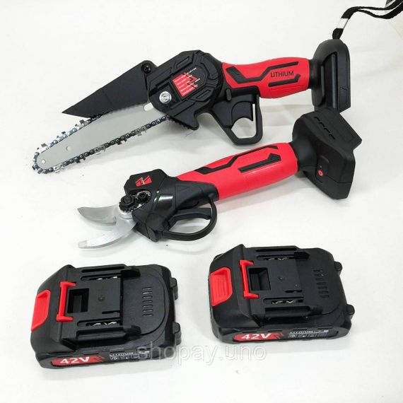Акумуляторна пила в коробці, Ланцюгова міні-пила для ремонту, Ланцюгова електропила для садових робіт FG-34 | Зображення 6
