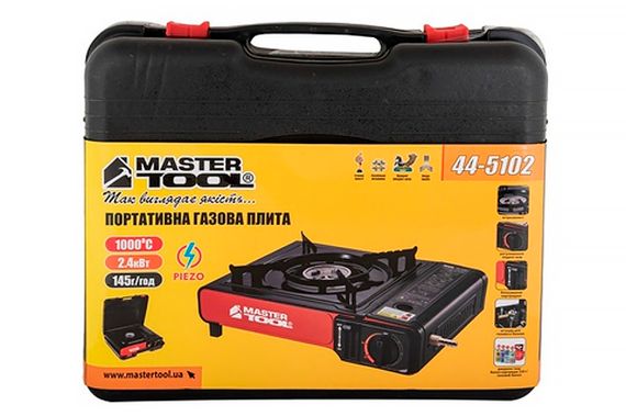 Плита газовая портативная Mastertool - 342 x 285 x 113мм (44-5102) | Зображення 8