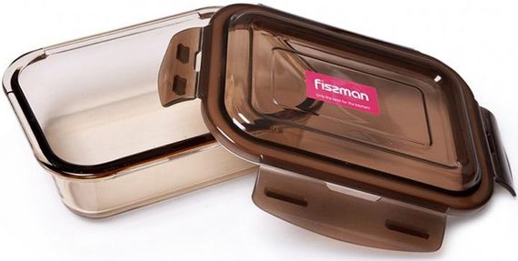 Контейнер для продуктів Fisman Luxor 1520мл скляний, 22х16х7см
