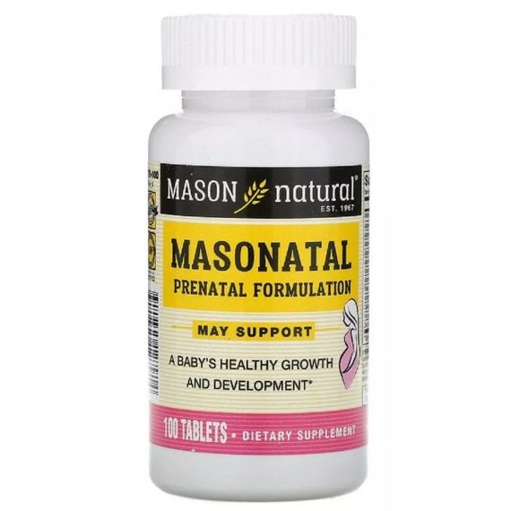 Витамины для беременных Mason Natural Masonatal Prenatal Formulation 100 Tabs