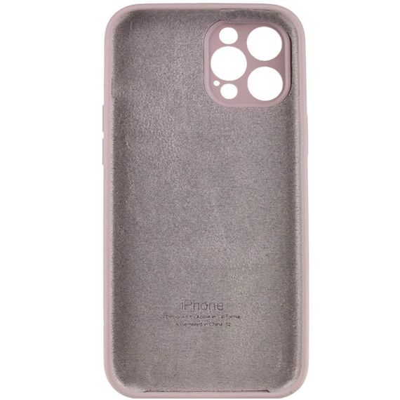 Чехол Silicone Case Full Camera Protective (AA) для Apple iPhone 12 Pro Max (6.7") Серый / Lavender | Зображення 3