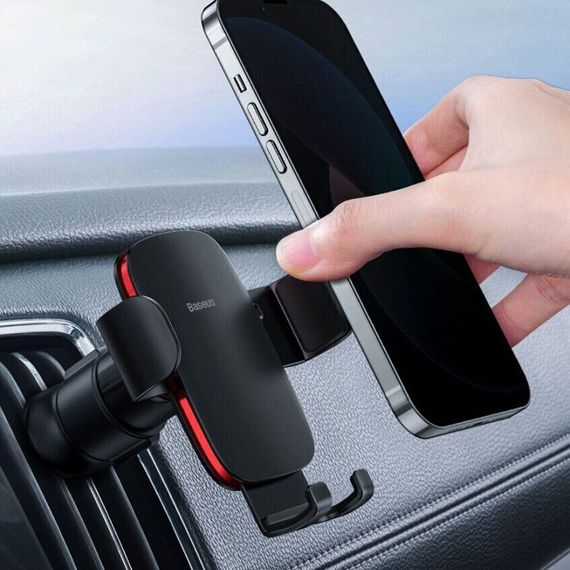 Автотримач Baseus Metal Age 2 Gravity Car Mount (Air Outlet Version) (SUJS00001) Dark Grey | Зображення 6