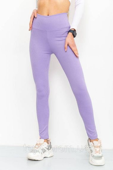 Лосини жіночі в рубчик колір бузковий FA_003288 | Зображення 2
