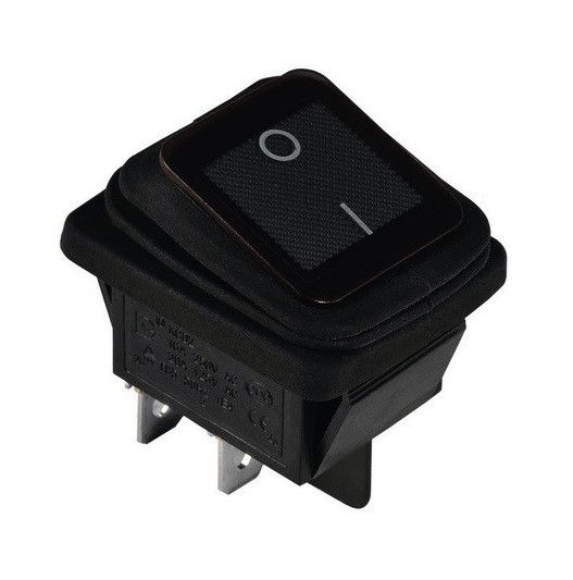Переключатель KCD2-201W B/B 1 клавиша черный с влагозащитой Ny95500803