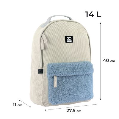 Рюкзак школьный GoPack Education Teens 147 бежевий (GO25-147M-1) | Зображення 7