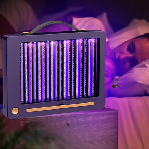 Електрична лампа від комарів Electric Shock, знищувач комах, заряджання від USB | Зображення 1