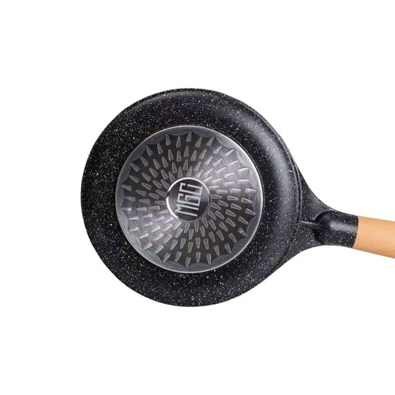 Алюмінієва млинна сковорода з мармуровим антипригарним покриттям Ø 20 см, товсте дно MGC Black HP-4-426B | Зображення 4