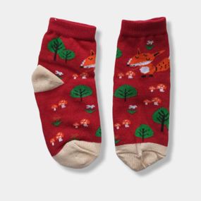 Носки для малышей с рисунками Twinsocks р-14-16(19-25) голубые, бежевые, зеленые, красные Красный