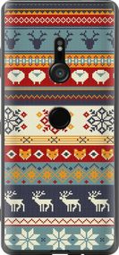 Чехол на Sony Xperia XZ3 H9436 Рождественский орнамент "3303u-1540-17620"