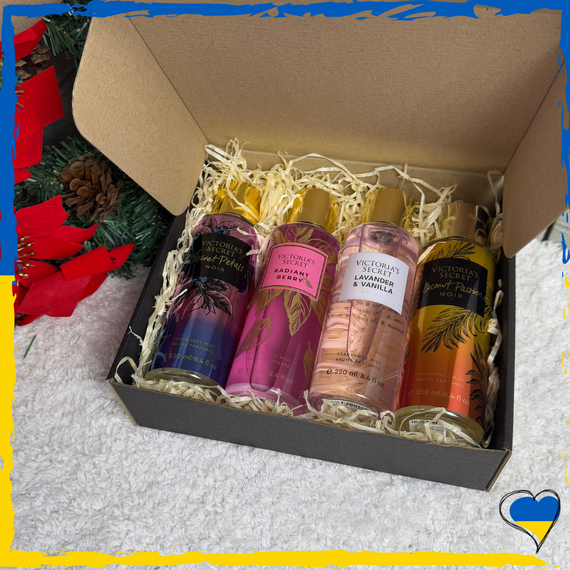 Набор подарочный парфюмированные спреи для тела Victoria`s Secret 4в1 250 мл