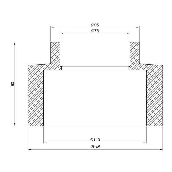 Муфта PPR Thermo Alliance 110х75 перехідна DSB126 | Зображення 1