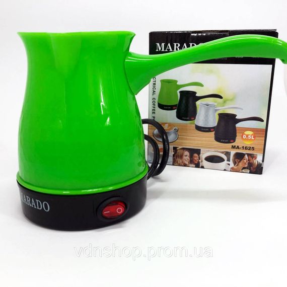 Электрическая турка 0.5 л Marado MA-1625, Турка для заваривания кофе 500 мл QN-45 | Зображення 8