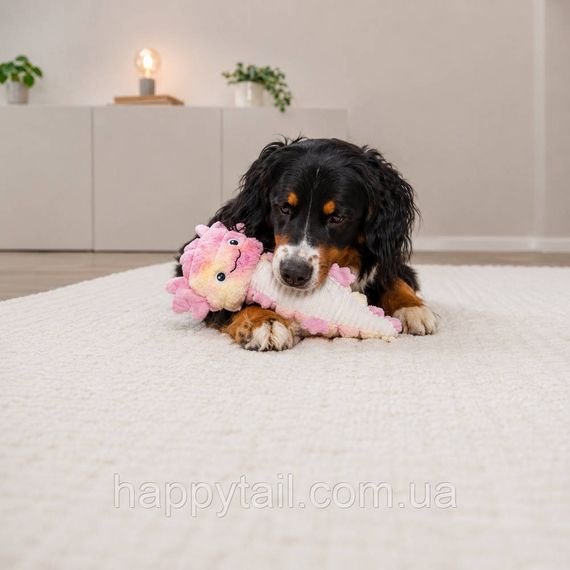 Игрушка для собак Trixie Аксолотль мягкая плюшевая с шелестом, белая шуршащая игрушка Трикси для щенков и собак, 36 см | Зображення 3