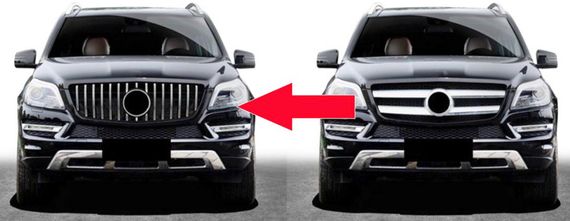 Передняя решетка GT (для GL) для Mercedes GL/GLS сlass X166 | Зображення 1