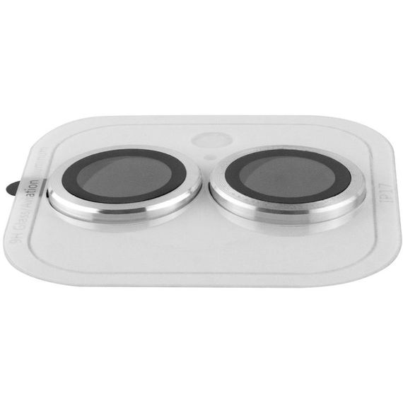 Защитное стекло Metal Classic на камеру (в упак.) для Apple iPhone 17 (6.3") Серебряный / Silver | Зображення 2