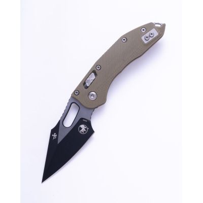 Нож Microtech Stitch Ram-Lock, fluted, чорний клинок, руків&apos;я G10 OD green (169RL-1FLGTOD) | Зображення 1