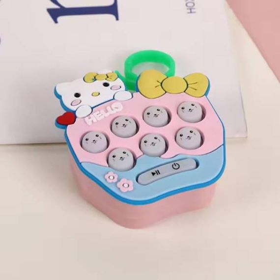 Брелок інтерактивний Pop It Hello Kitty №1 Рожевий з блакитним