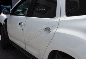 Накладки на ручки (4 шт., нерж.) Carmos - Турецька сталь для Renault Duster 2018-2024 рр