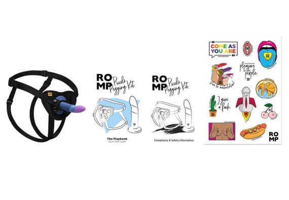 Страпон Romp Piccolo Pegging Kit Sex Aura | Зображення 4
