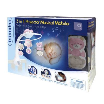 Мобиль Infantino 3 в 1 с проектором Розовый (004914I) - Топ Продаж! | Зображення 4