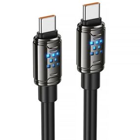 Дата кабель Hoco U143 Joy Type-C to Type-C 240W (1.2m) Black