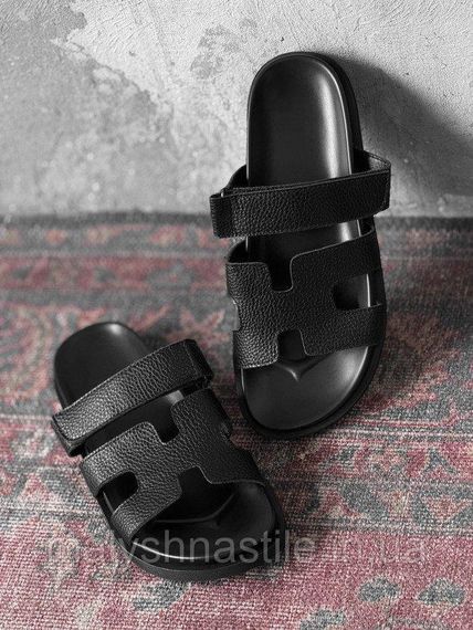 Женские тапки Herni black ДЛ7289