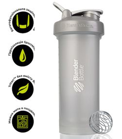 Шейкер спортивний BlenderBottle Pro45 1270ml Pebble Grey