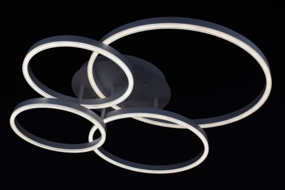 Люстра світлодіодна стельова LED світильник для квартири на стелю лед з пультом 27779 Білий 13х75х81 см. | Зображення 4