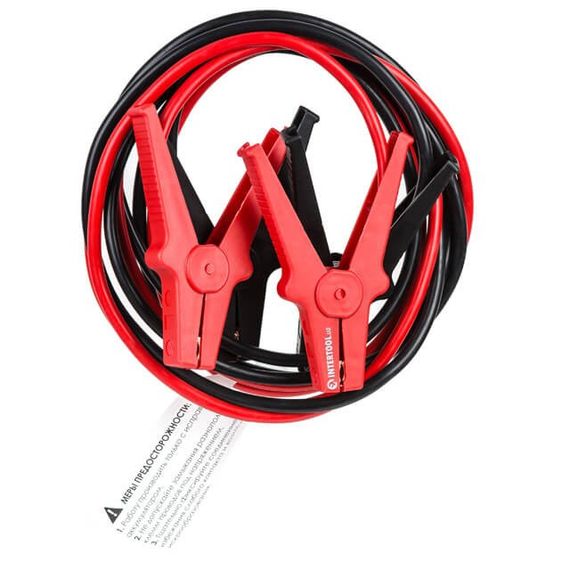Пусковые провода 300А, 2.5м, до -40°C, чехол INTERTOOL AT-30411