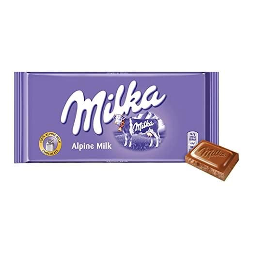 Шоколад молочный  Milka Alpine Milk, 100 г, Швейцария, молочный без добавок