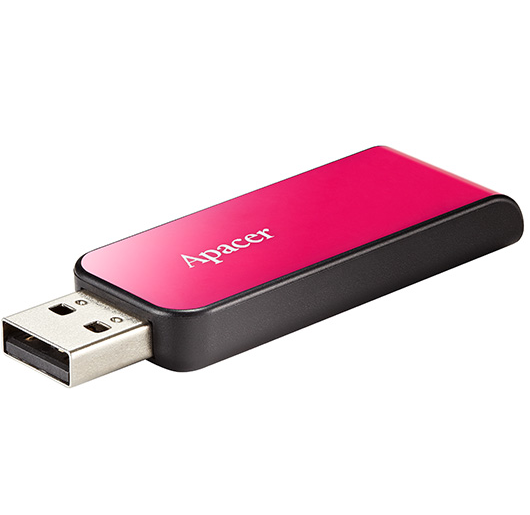Флешка 32Гб USB 2.0 рожевий AH334 Apacer | Зображення 1