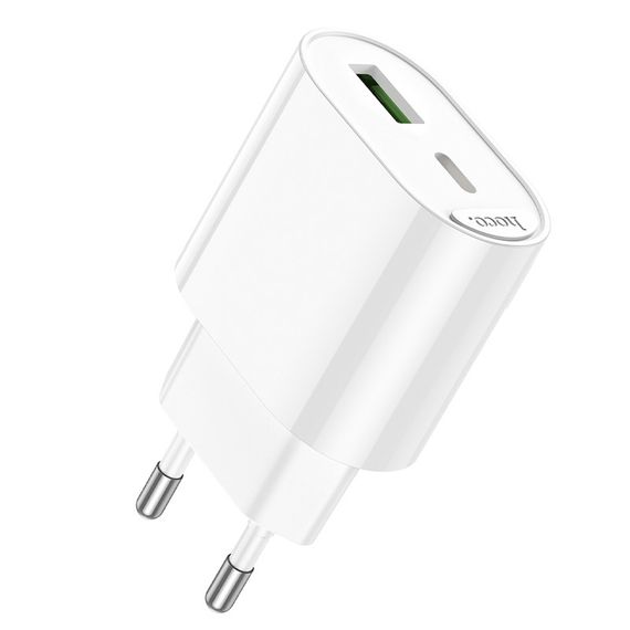 СЗУ 110-240V HOCO C109A 1xUSB-C, PD20W, White, Blister | Зображення 4