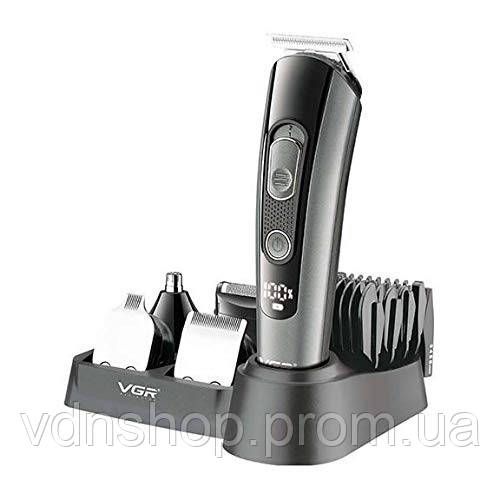 Электрическая машинка триммер для волос и бороды VGR V-175, Машинка для стрижки волос электрическая YK-60 | Зображення 1