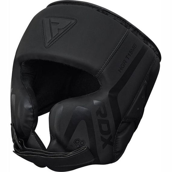 Боксерський шолом RDX T15 Noir Cheek Protector Matte Black  XL (капа у комплекті) | Зображення 1