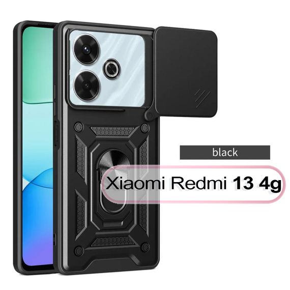 Чохол до мобільного телефона BeCover Military Xiaomi Redmi 13 Black (711551) | Зображення 4