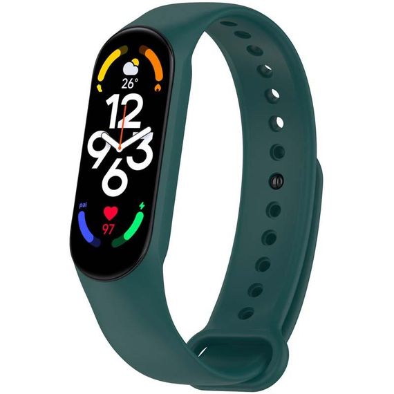 Силіконовий ремінець для Xiaomi Mi Band 7/6/5/4/3 Зелений / Pine green