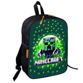 Рюкзак шкільний дитячий 36х27см Майнкрафт Кріпер «Minecraft» з принтом для хлопчика (00607)