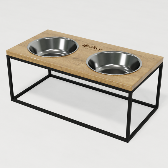 Миски на подставке для больших собак Hollky Base XL20 (2 × 1,8 л) BXL20-522620-BLNT | Зображення 2