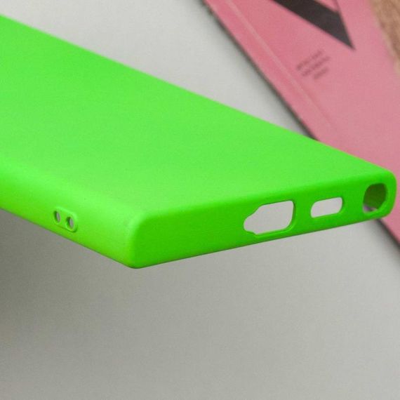 Чохол TPU GETMAN Liquid Silk Full Camera для Samsung Galaxy S24 Ultra Салатовий / Neon Green | Зображення 6