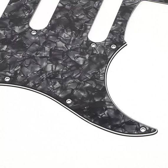 Пикгард УЦЕНКА для электрогитары SSH Fender Stratocaster черный перламутр | Зображення 6