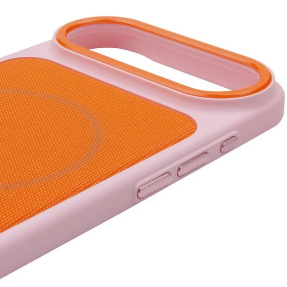 Чохол PC Textile Hybrid with Magnetic Fit для Apple iPhone 17 Air (6.5") Pink / Orange | Зображення 3