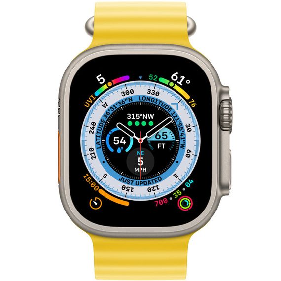 Ремінець Ocean Band для Apple Watch 42(ser.1-3)/44/45/46/49mm Жовтий / Yellow | Зображення 2