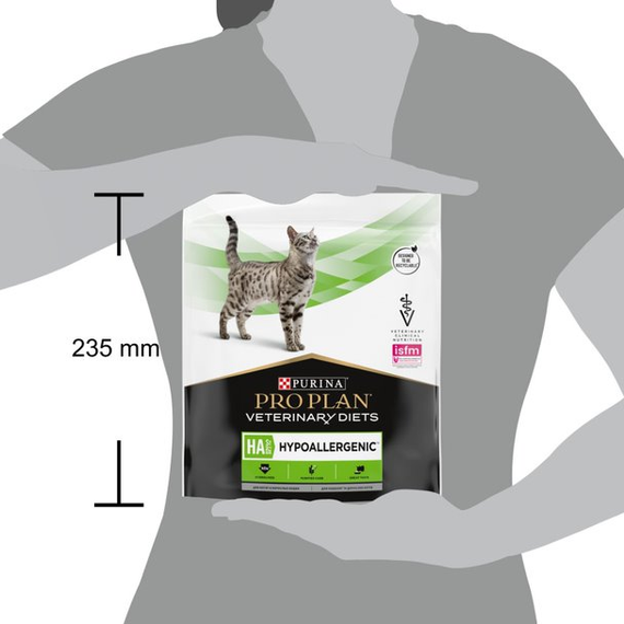 Сухой лечебный корм Purina ProPlan VeterinaryDiets HA Hypoallergen для котов ветеринарная диета с уткой 6*325г | Зображення 4