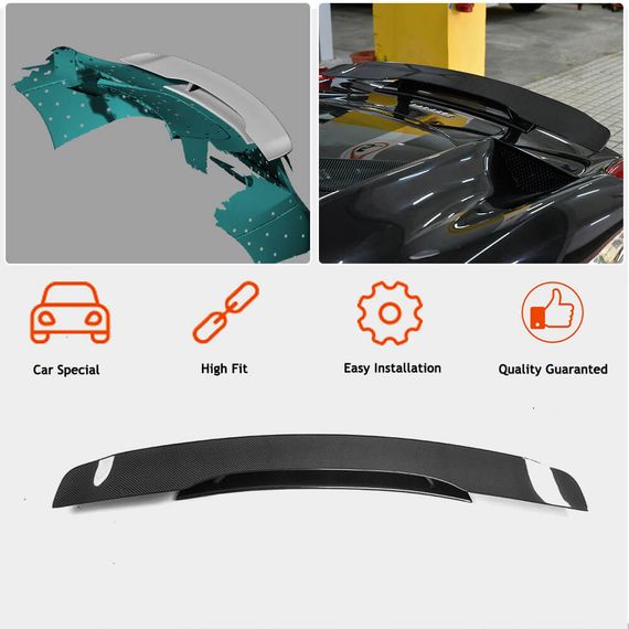 Спойлер V2 (2011-2013, Карбон) для Ferrari 458 Italia рр | Зображення 1